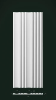 Гипсовая 3D панель Д10 1500х600 мм