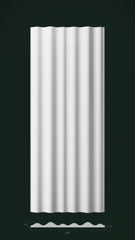 Гипсовая 3D панель Д21 1500х600 мм