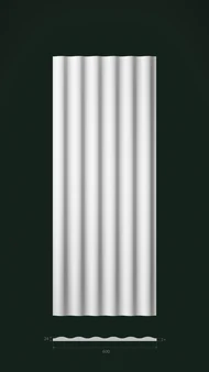 Гипсовая 3D панель Д2 1500х600 мм