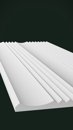 Гипсовая 3D панель Д10 1500х600 мм