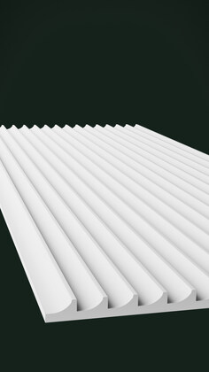 Гипсовая 3D панель Д16 1500х600 мм