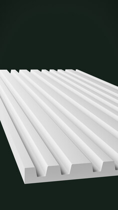 Гипсовая 3D панель Д18 1500х600 мм