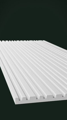 Гипсовая 3D панель Д20 1500х600 мм