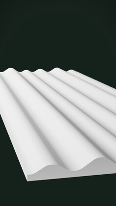 Гипсовая 3D панель Д21 1500х600 мм