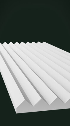 Гипсовая 3D панель Д23 1500х600 мм