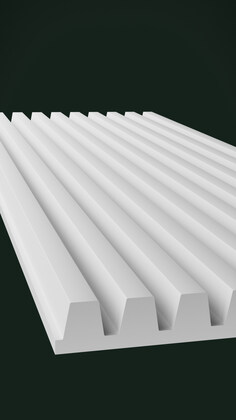 Гипсовая 3D панель Д5 1500х600 мм