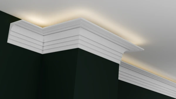 Карниз гипсовый профильный с подсветкой ГКС150.150.6