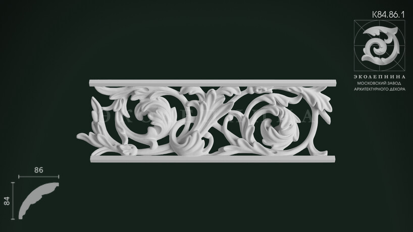 Карниз с орнаментом К84.86.1