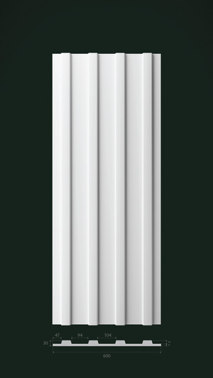 Гипсовая 3D панель Д1 1500х600 мм