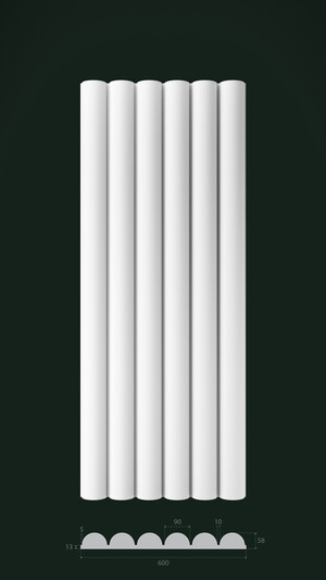 Гипсовая 3D панель Д3 1500х600 мм