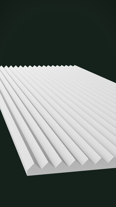 Гипсовая 3D панель Д7 1500х600 мм