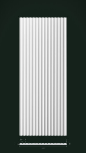 Гипсовая 3D панель Д15 1500х600 мм