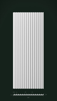 Гипсовая 3D панель Д16 1500х600 мм