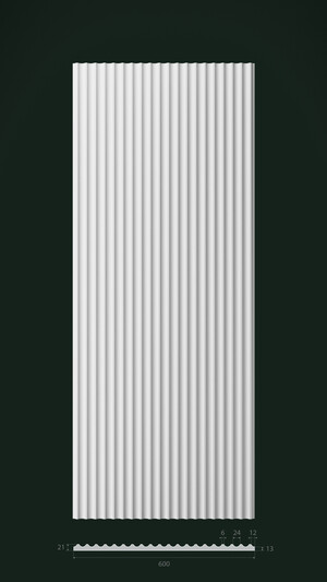 Гипсовая 3D панель Д19 1500х600 мм