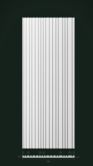 Гипсовая 3D панель Д20 1500х600 мм