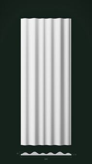 Гипсовая 3D панель Д21 1500х600 мм