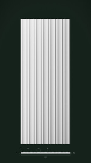 Гипсовая 3D панель Д22 1500х600 мм