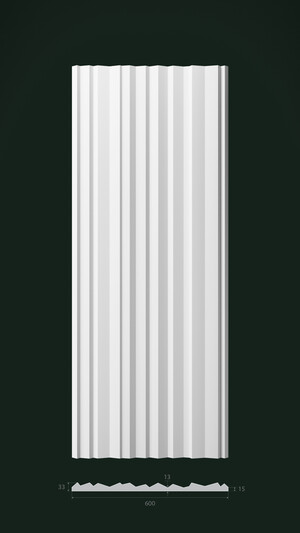 Гипсовая 3D панель Д4 1500х600 мм