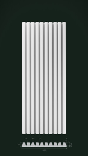 Гипсовая 3D панель Д5 1500х600 мм