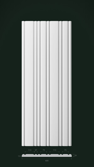 Гипсовая 3D панель Д9 1500х600 мм