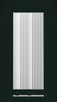 Гипсовая 3D панель Д10 1500х600 мм