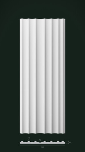 Гипсовая 3D панель Д11 1500х600 мм