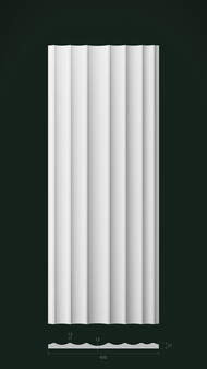 Гипсовая 3D панель Д11 1500х600 мм