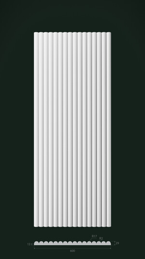 Гипсовая 3D панель Д13 1500х600 мм