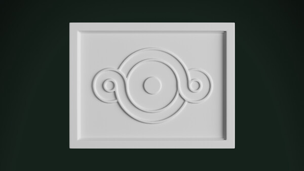 Панно из гипса П169.222.1