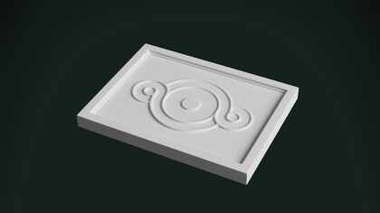 Панно из гипса П169.222.1