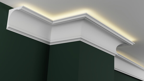 Карниз гипсовый профильный с подсветкой ГКС150.150.7