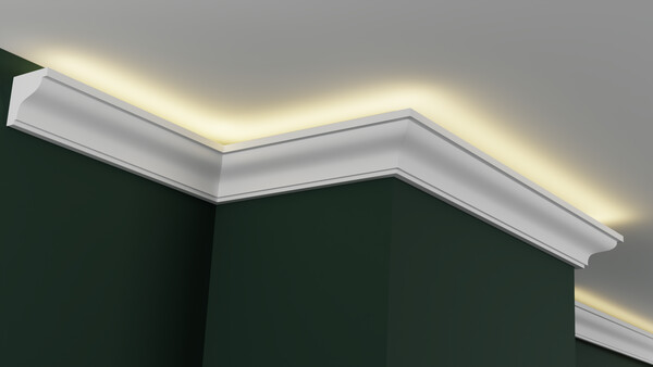 Карниз гипсовый профильный с подсветкой ГКС60.60.1