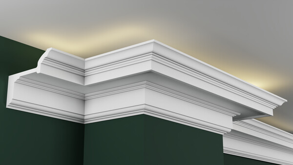 Карниз гипсовый профильный с подсветкой ГКС230.310.1