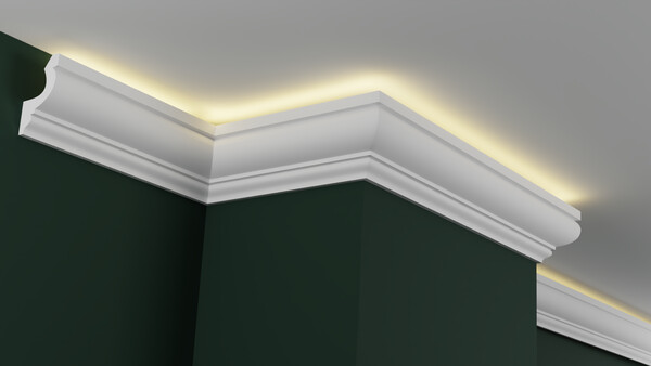 Карниз гипсовый профильный с подсветкой ГКС120.70.5