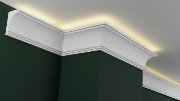 Карниз гипсовый профильный с подсветкой ГКС155.100.1