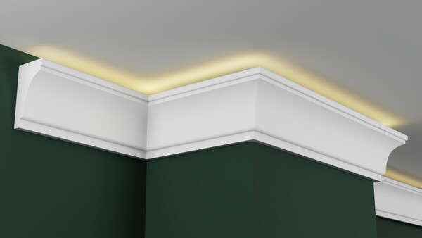 Карниз гипсовый профильный с подсветкой ГКС110.65.1