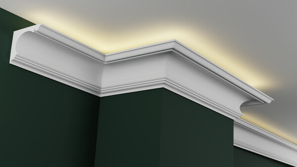 Карниз гипсовый профильный с подсветкой ГКС110.130.1
