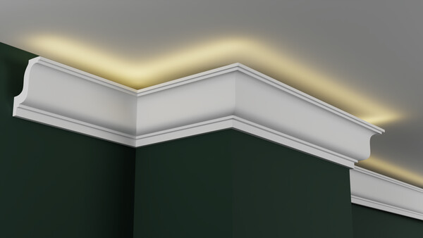 Карниз гипсовый профильный с подсветкой ГКС140.95.5