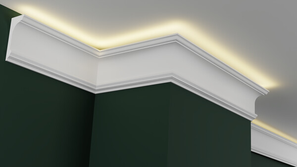 Карниз гипсовый профильный с подсветкой ГКС160.70.1