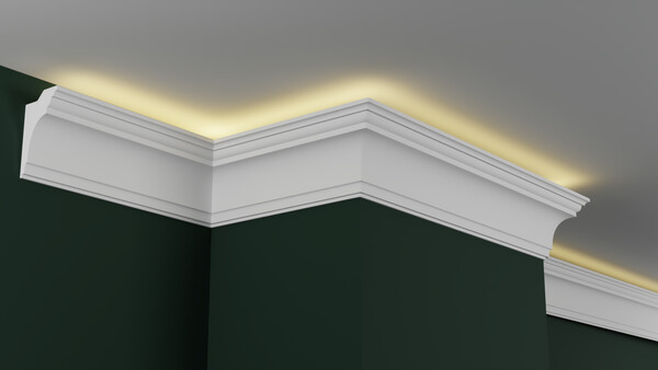 Карниз гипсовый профильный с подсветкой ГКС120.70.6