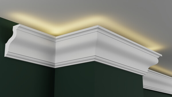 Карниз гипсовый профильный с подсветкой ГКС100.70.5