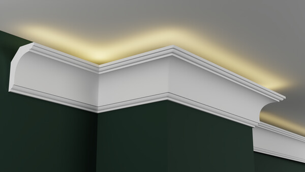 Карниз гипсовый профильный с подсветкой ГКС100.80.5