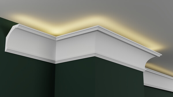 Карниз гипсовый профильный с подсветкой ГКС100.80.6