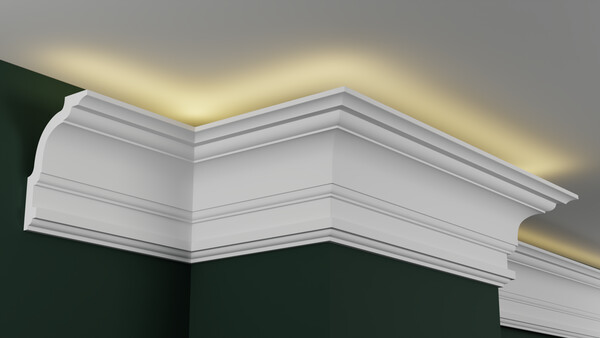 Карниз гипсовый профильный с подсветкой ГКС150.100.8