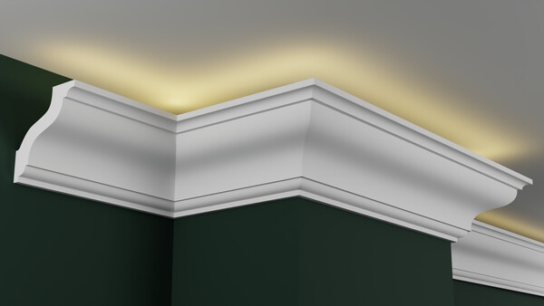 Карниз гипсовый профильный с подсветкой ГКС120.115.1