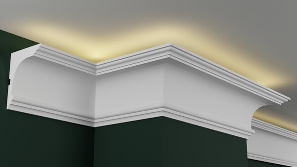 Карниз гипсовый профильный с подсветкой ГКС150.120.1