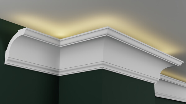 Карниз гипсовый профильный с подсветкой ГКС135.130.1