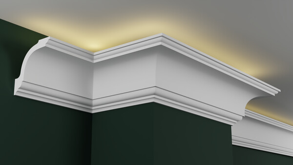 Карниз гипсовый профильный с подсветкой ГКС150.150.8