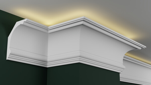 Карниз гипсовый профильный с подсветкой ГКС200.150.1