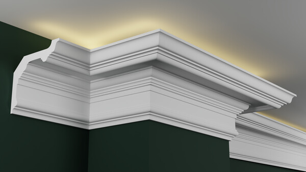 Карниз гипсовый профильный с подсветкой ГКС180.190.1